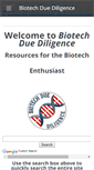 Mobile Screenshot of biotechduediligence.com